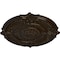 Ekena Millwork Attica Acanthus Leaf Ceiling Medallion (Fits Canopies up to 4 5/8"), 53 1/2"OD x 3 1/2"P, Bronze CM53ATBZS - alternate 3